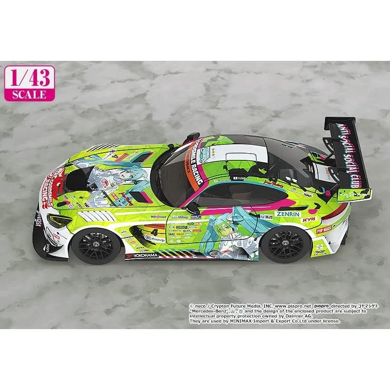 Hatsune Miku GT Project AMG 2002 Season Opener 1/43 Scale Car - Good Smile Company - Image 2
