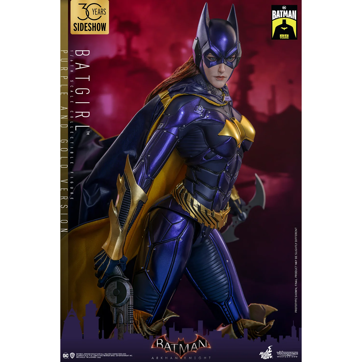 Batman Arkham Knight Batgirl (Purple & Gold Ver.) 1/6 Scale Figure - Hot Toys, Sideshow - Limited Edition - Image 4