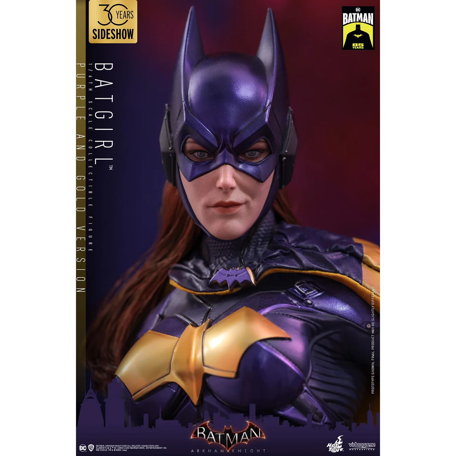 Batman Arkham Knight Batgirl (Purple & Gold Ver.) 1/6 Scale Figure - Hot Toys, Sideshow - Limited Edition - Image 5