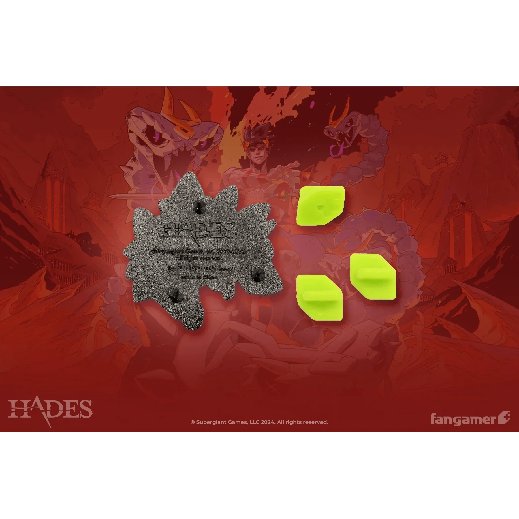 Hades Cerberus Enamel Pin - by Laura Verdin & Joanne Tran - Fangamer, Supergiant Games - Image 3