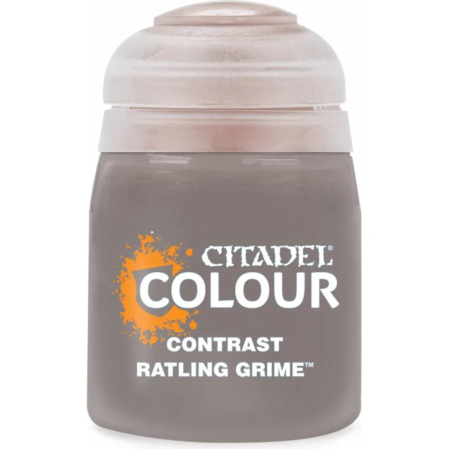 Citadel Colour: Contrast Ratling Grime - Warhammer Model Paint, 18ml Pot - Games Workshop