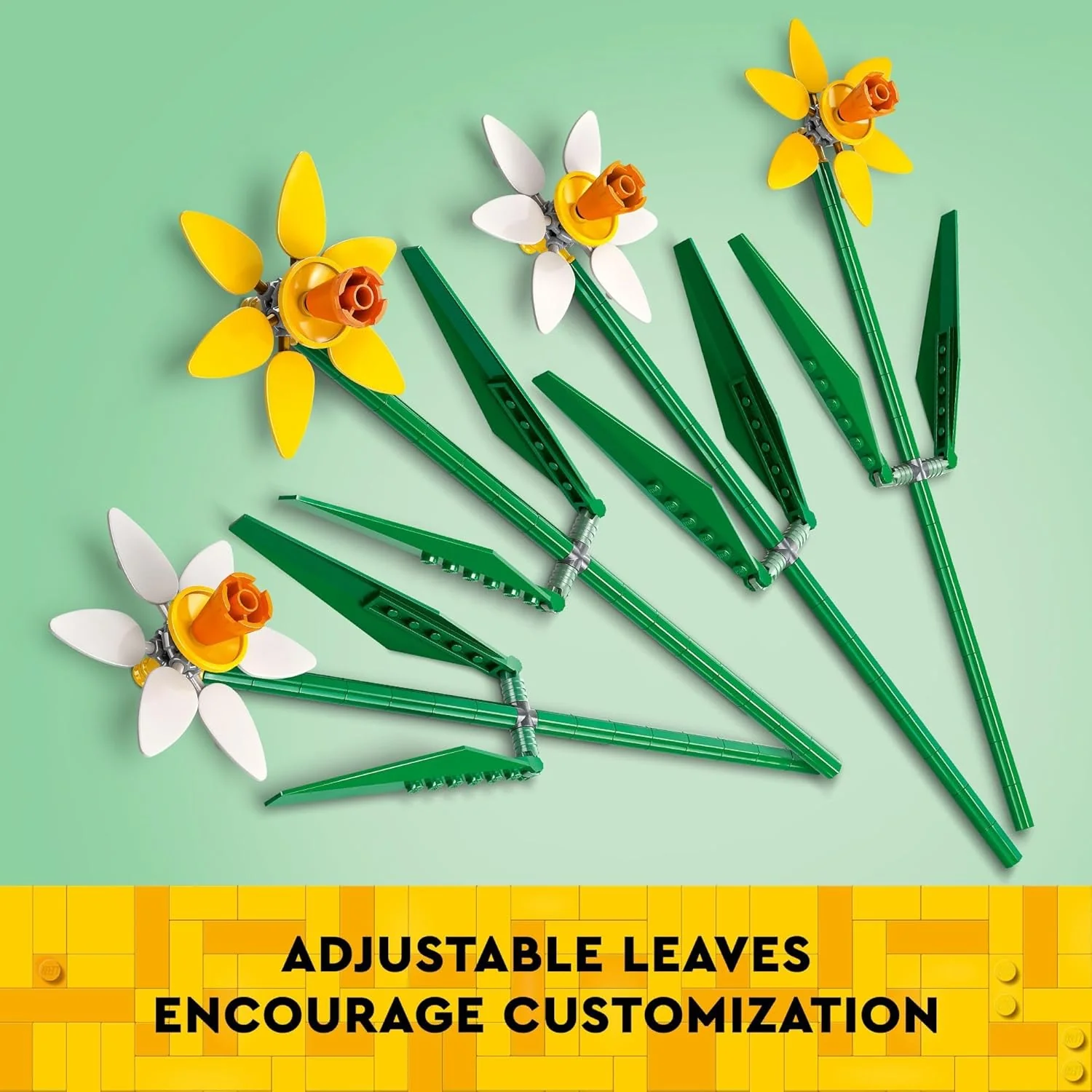LEGO Daffodils Flower Building Toy - 216 Pieces, Ages 8+ - LEGO #40747 - Image 5