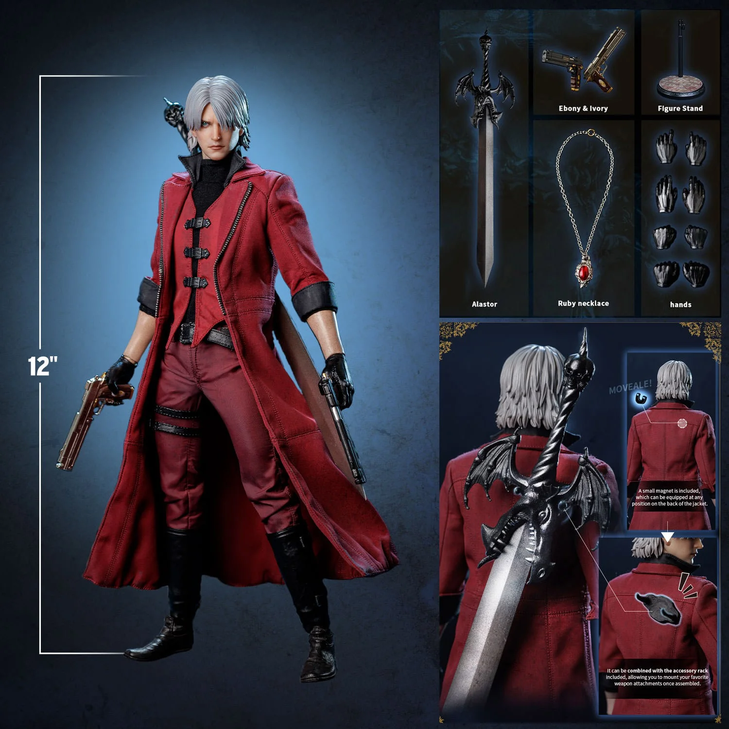 Devil May Cry Dante The Original Collector Edition 1/6 Scale Figure - Asmus Collectible Toys, Sideshow Collectibles - Image 3