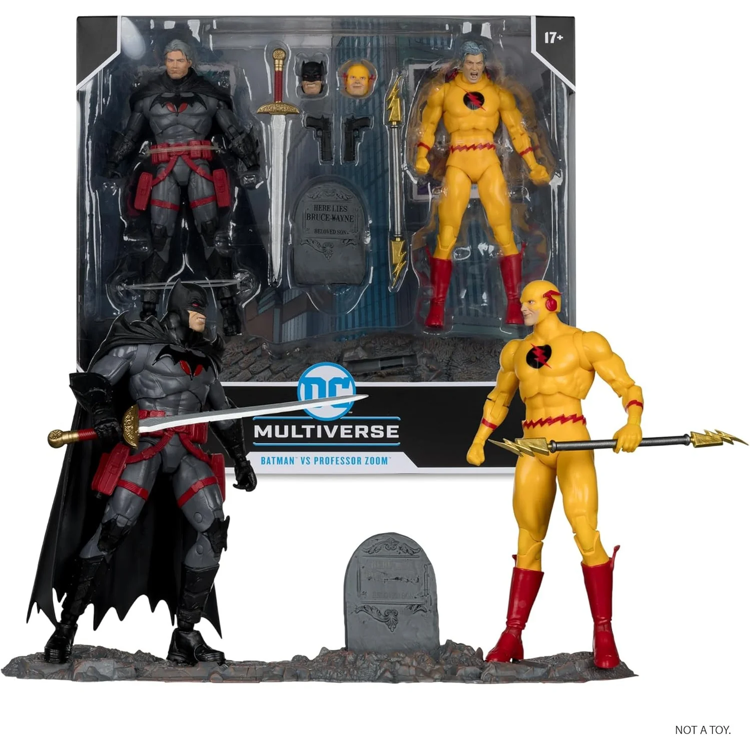 Flashpoint Batman (Thomas Wayne) vs. Professor Zoom Action Figure 2-Pack - McFarlane Toys - DC Multiverse - Image 5