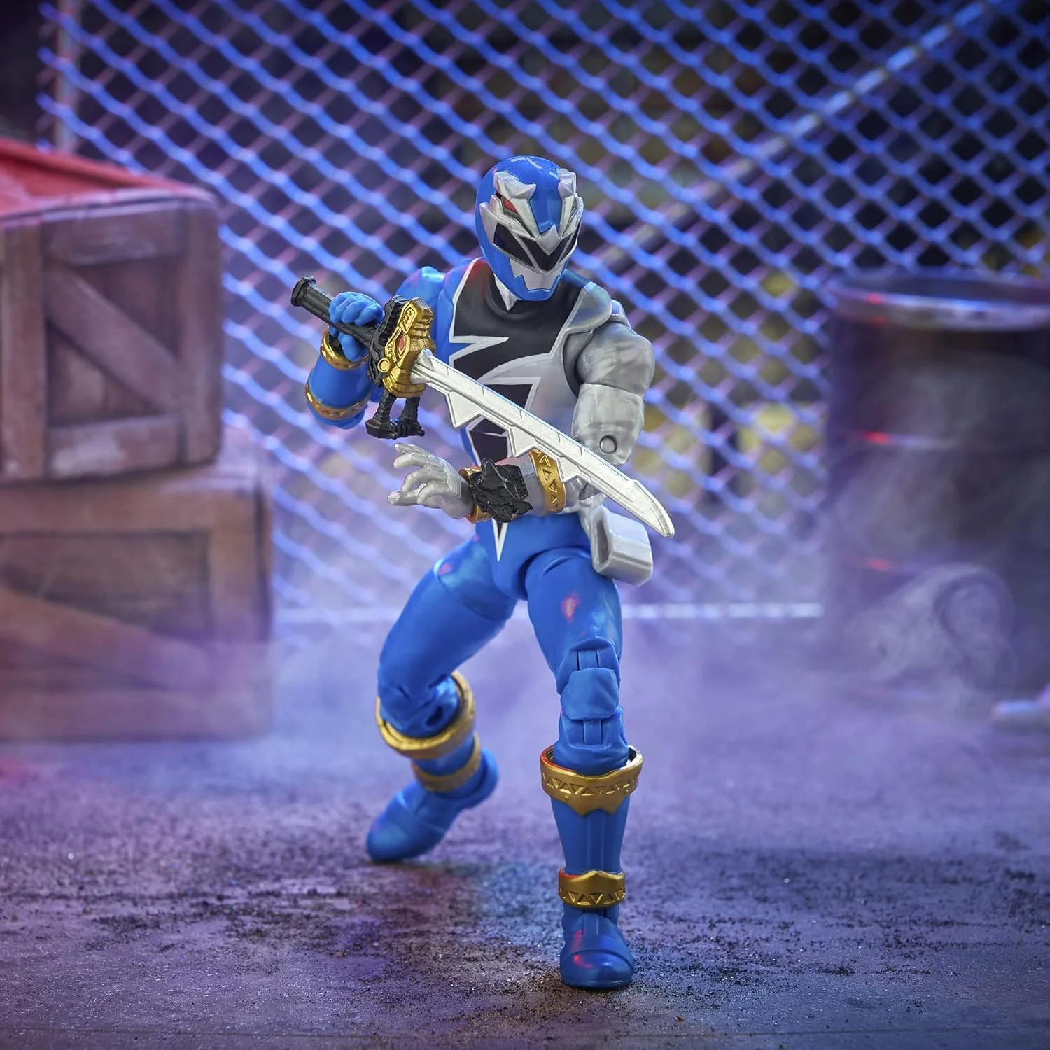 Power Rangers Dino Fury Blue Ranger Action Figure - Hasbro - (Lightning Collection) - Image 6