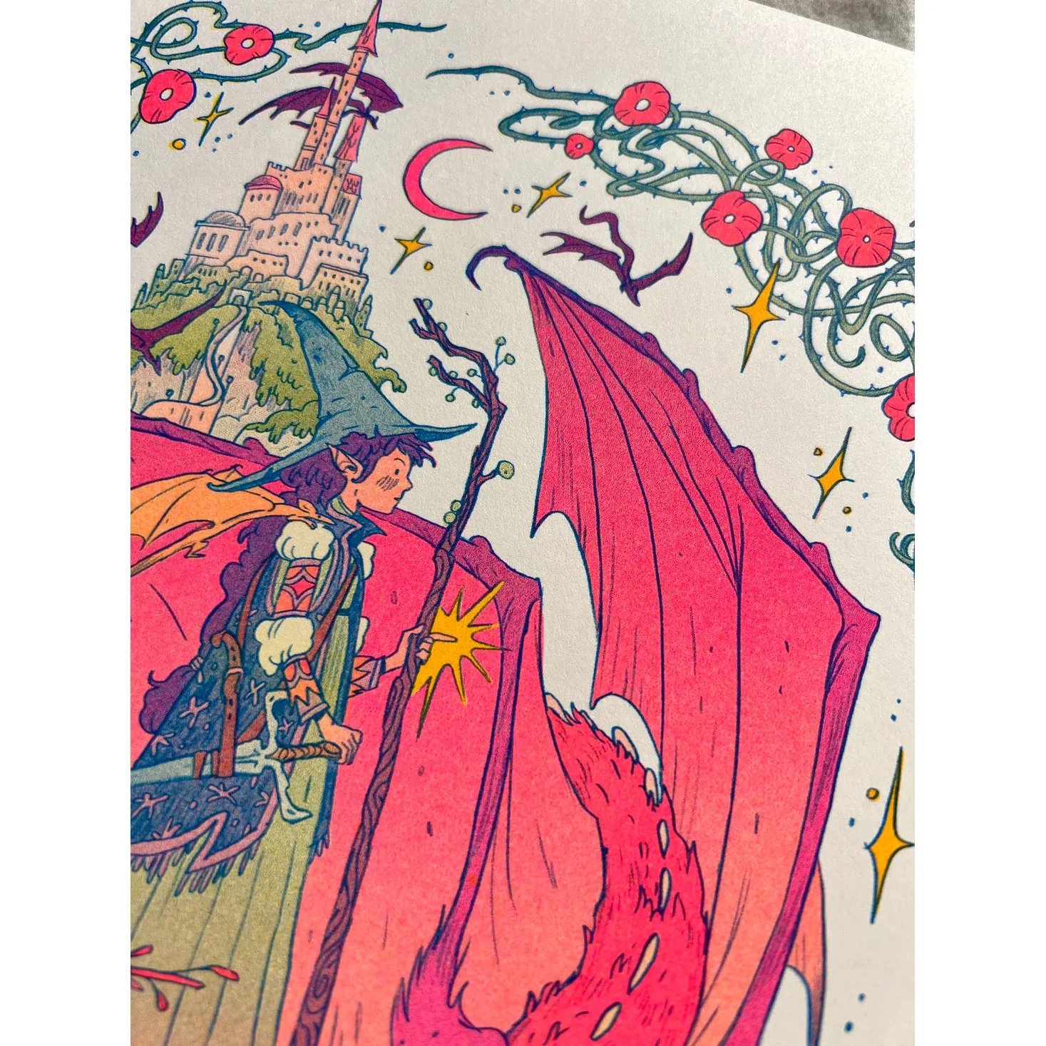 Dragon Witch Riso Print - Natalie Andrewson - Image 6