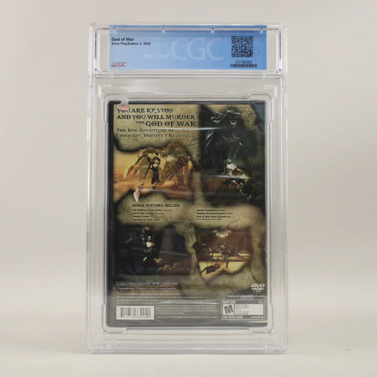 God of War Sony PlayStation 2 PS2 Sealed Black Label CGC Graded 9.6 A+ VGA Wata - Image 2