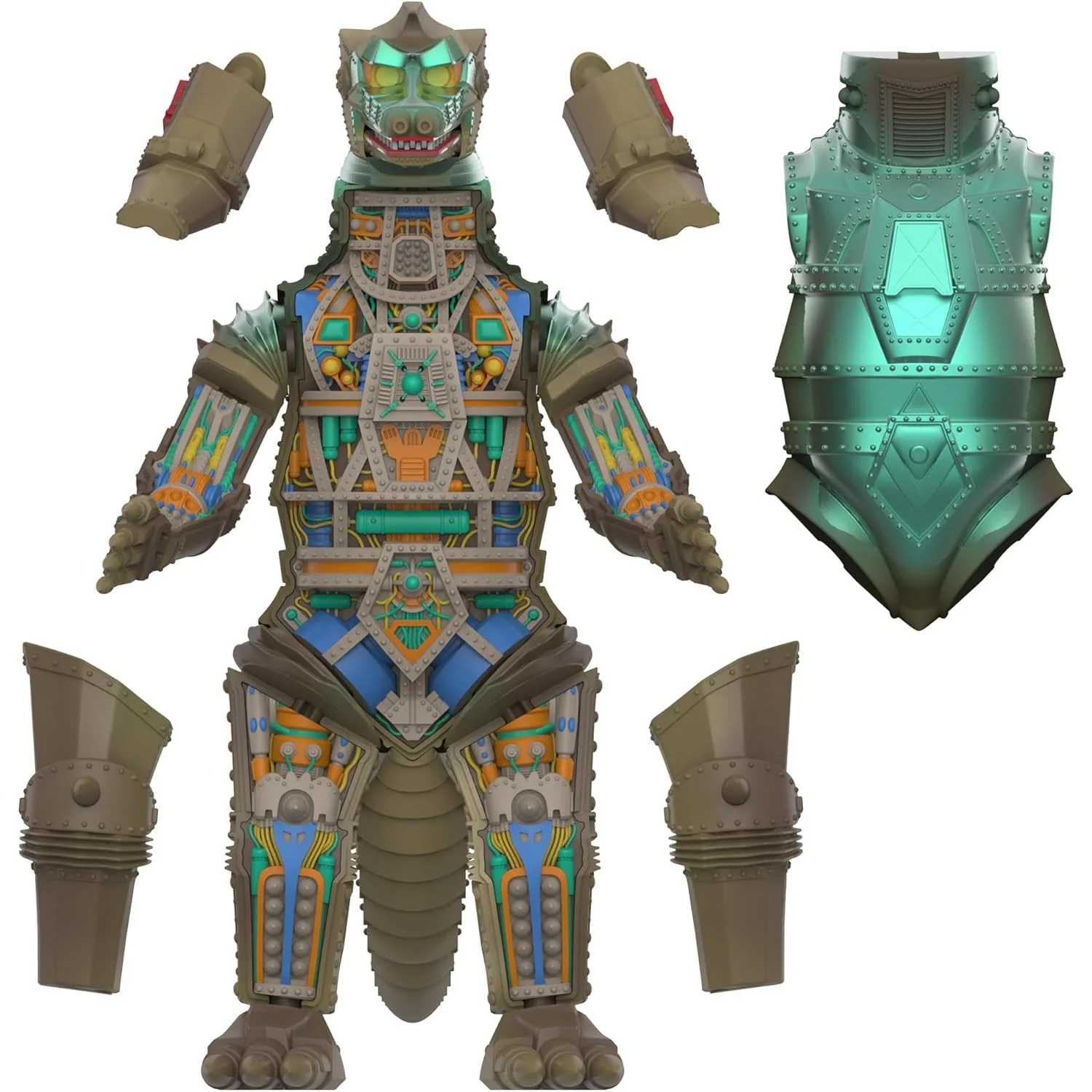 Godzilla Super Cyborg Mechagodzilla (Vintage Toy Ver.) X-Ray Action Figure - Toho, Super7 - Wave 2 - Image 7