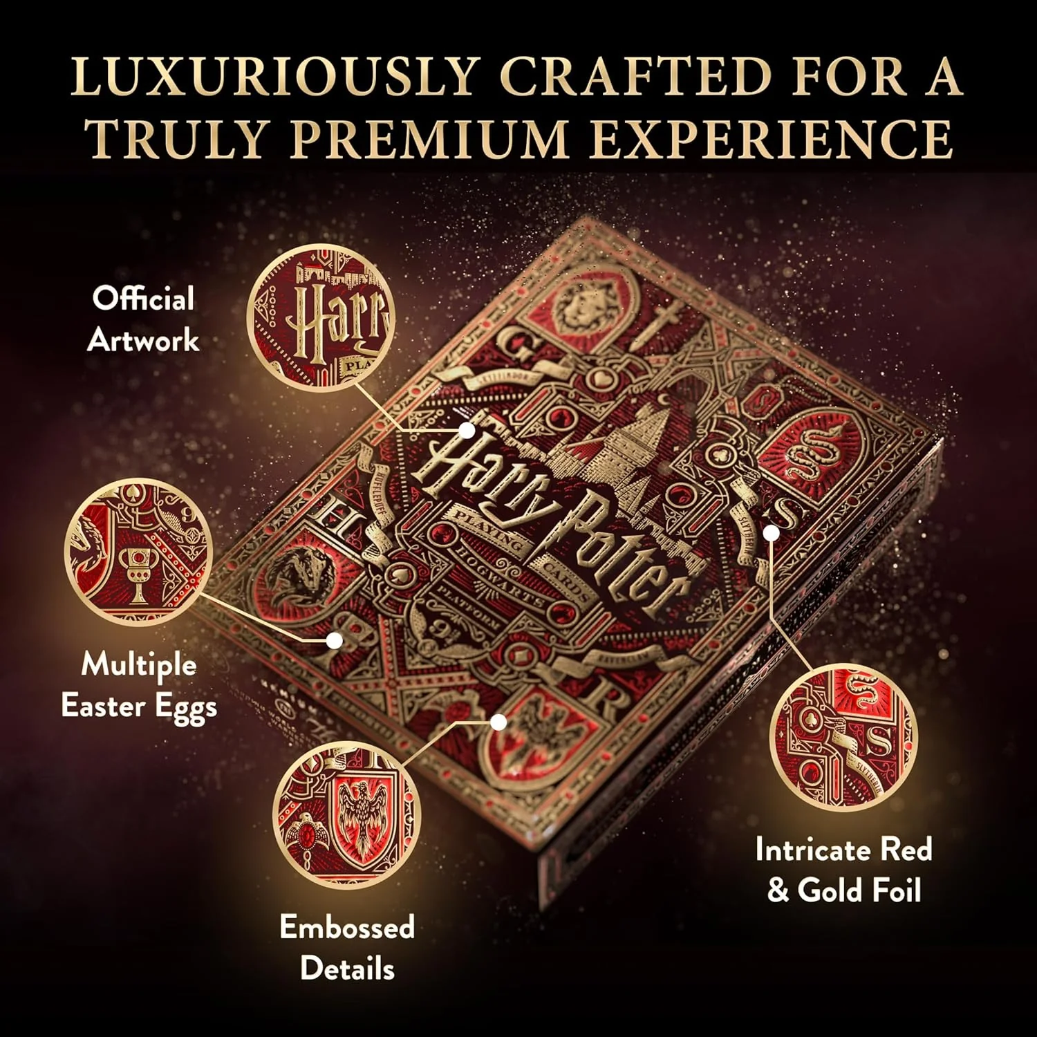 Harry Potter Gryffindor Red Foil Playing Cards - Theory11 - Image 4