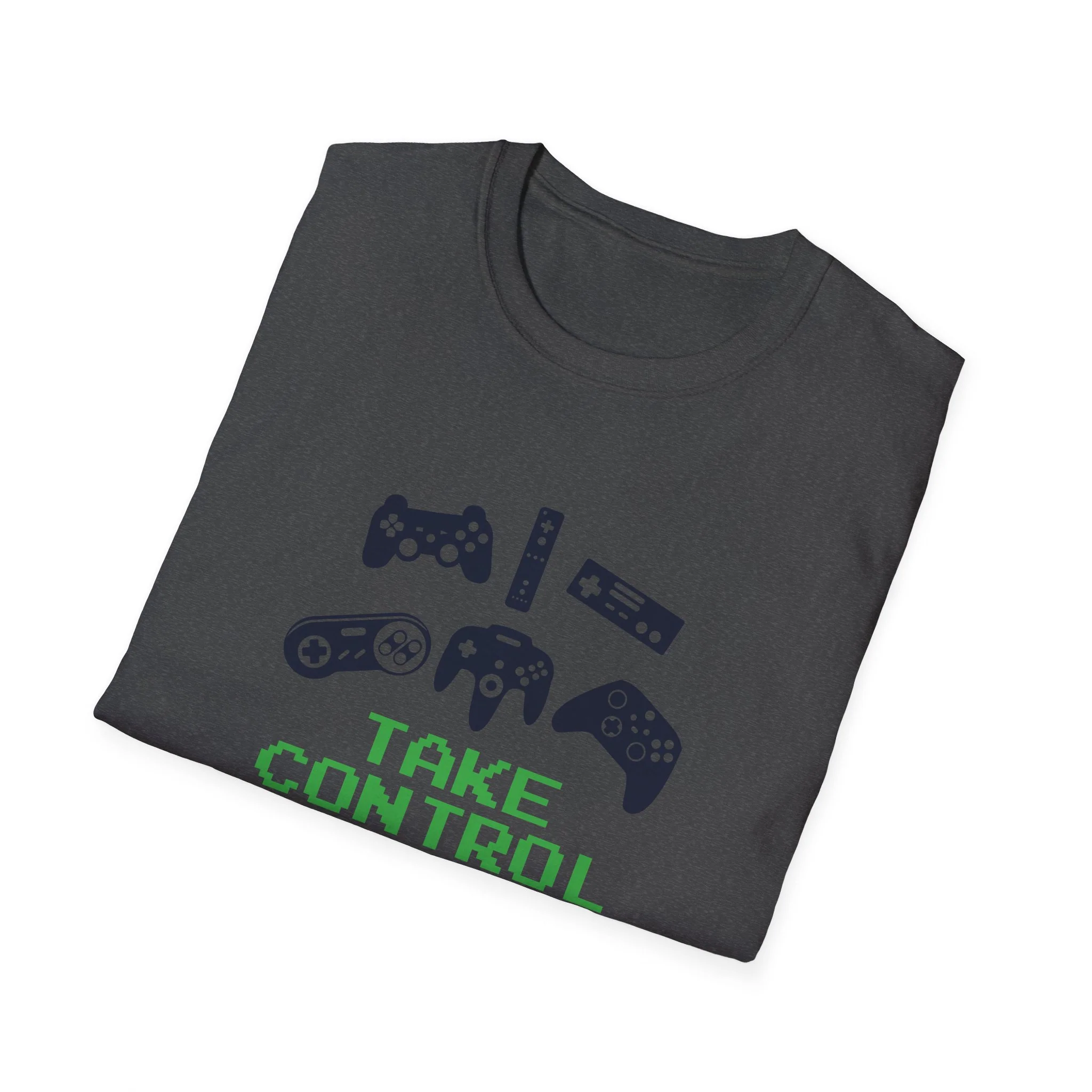 Just Press Play Unisex Softstyle T-Shirt - Control - Image 19