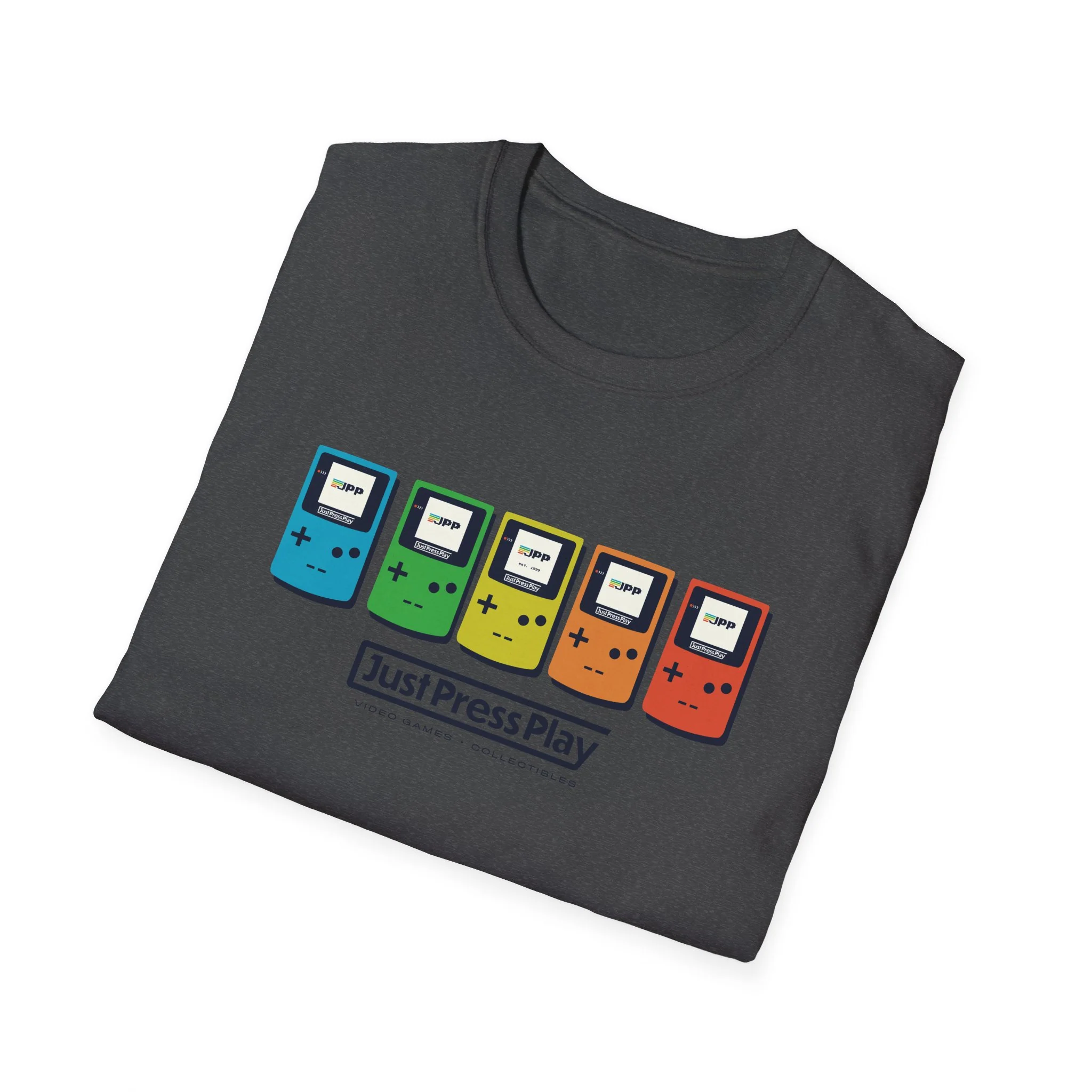 Just Press Play Unisex Softstyle T-Shirt - GBC - Image 23