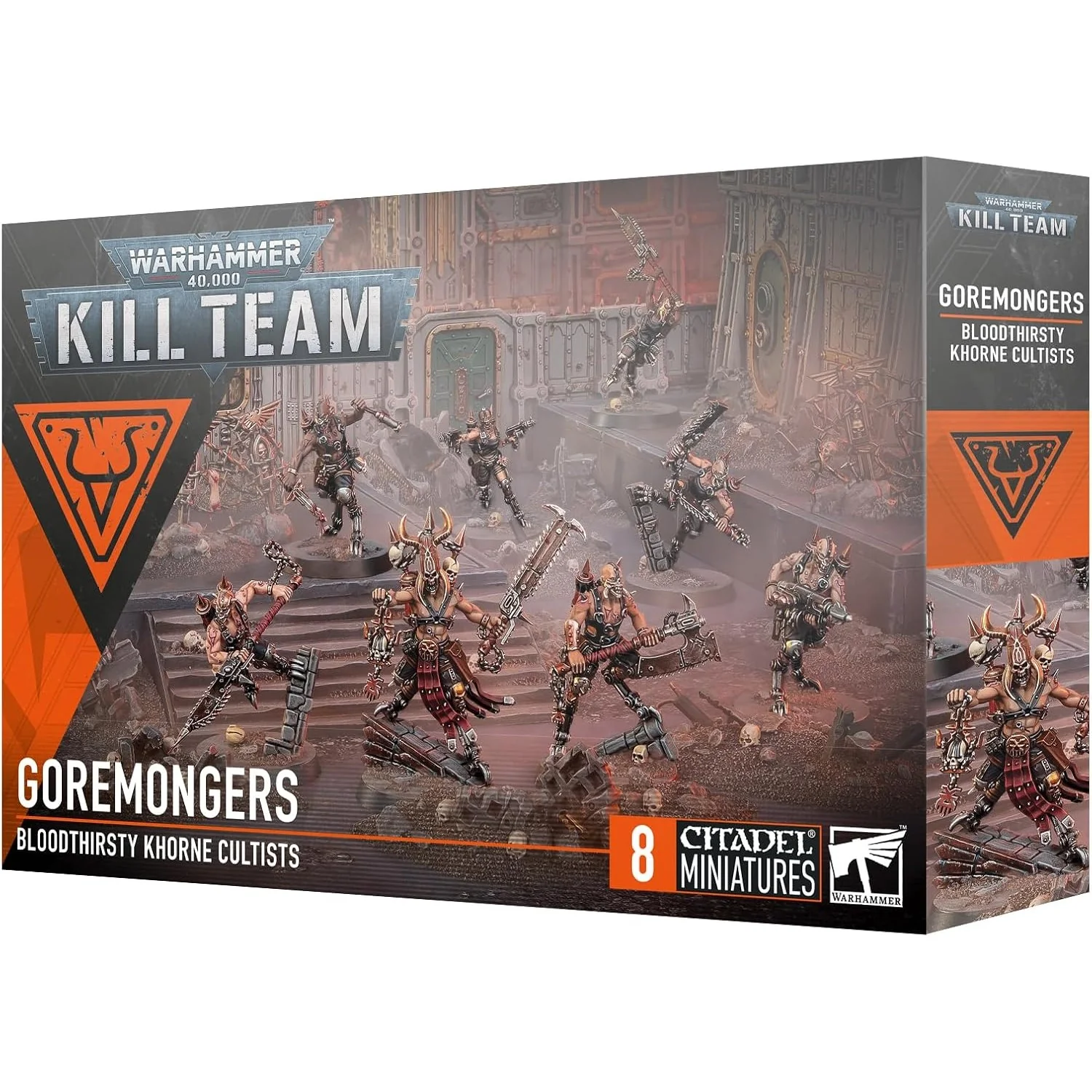 Warhammer 40,000 Kill Team Goremongers Bloodthirsty Khorne Cultists - 8 Citadel Miniatures - Games Workshop