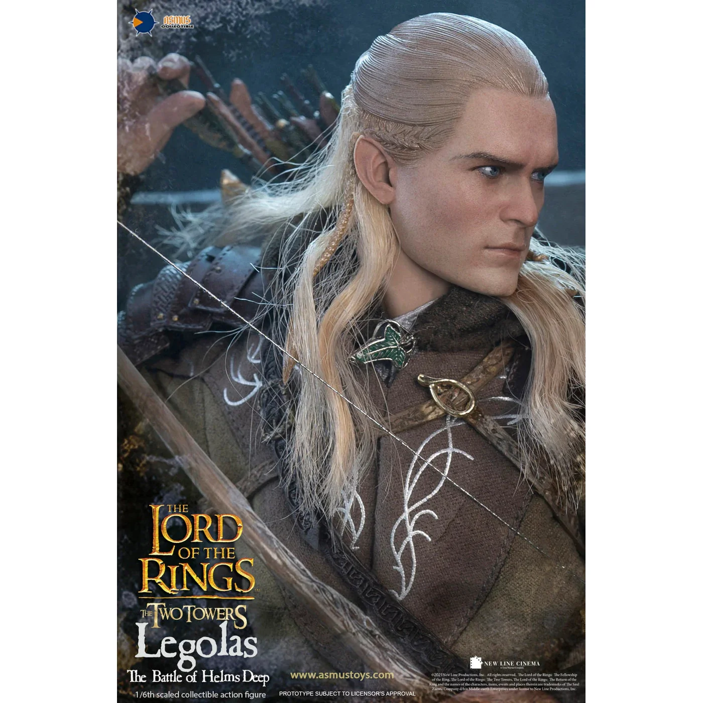 The Lord of the Rings: The Two Towers Legolas The Battle of Helm's Deep 1/6 Scale Collectible Action Figure - Asmus Toys - Image 7