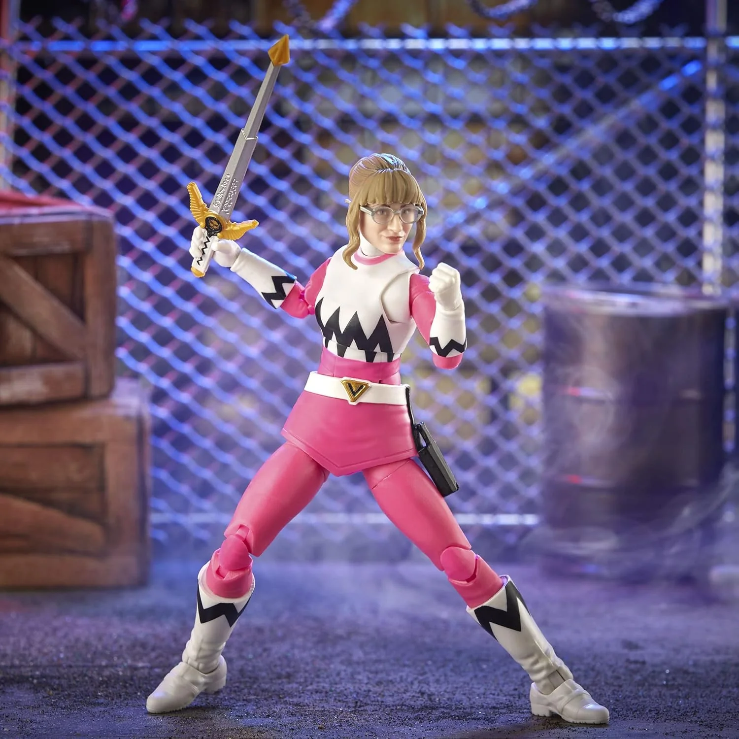 Power Rangers Lost Galaxy Pink Ranger Action Figure - Hasbro - (Lightning Collection) - Image 8