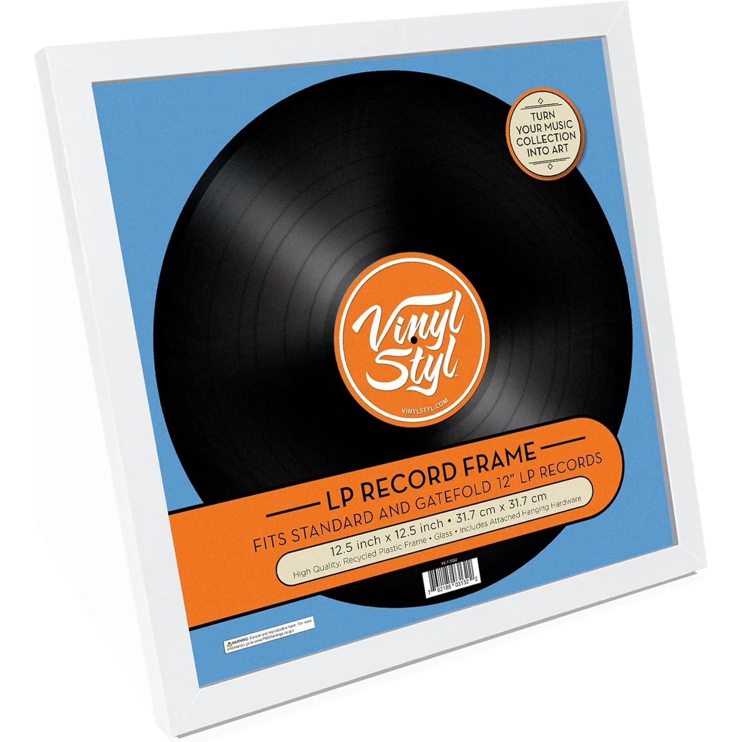 12" LP Record Wall Hanging Frame (White) - Vinyl Styl - Image 4