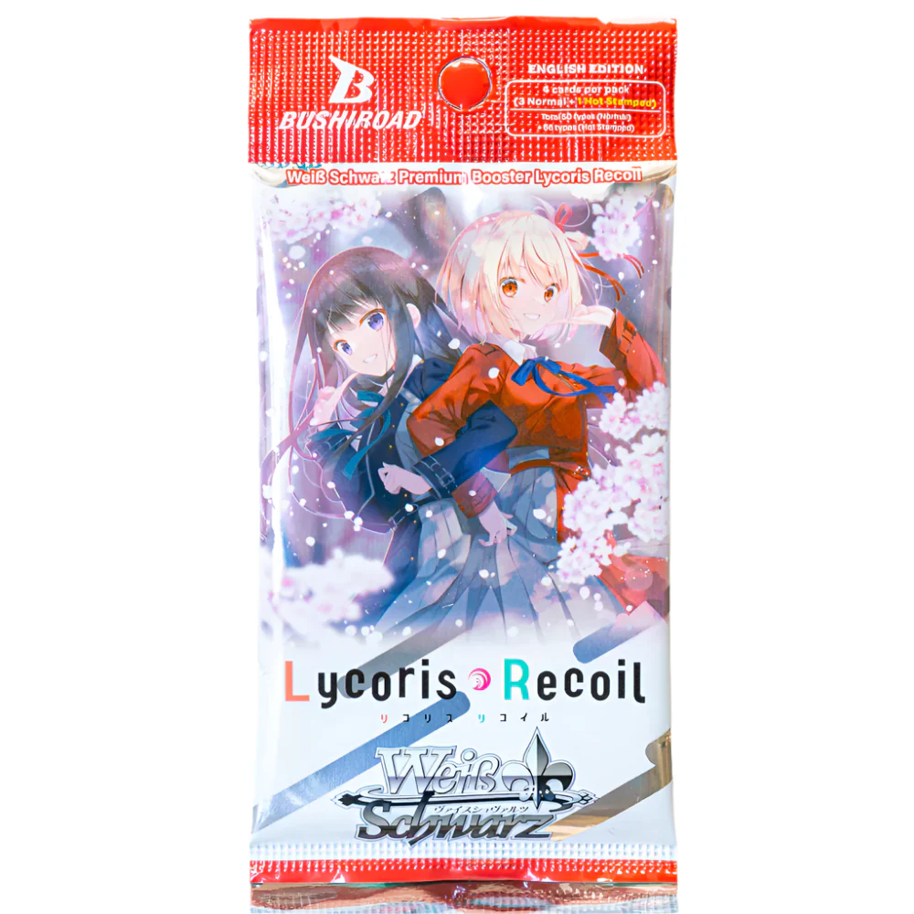 Weiss Schwarz Lycoris Recoil Premium Booster - 1 Pack: 4 Cards - Bushiroad