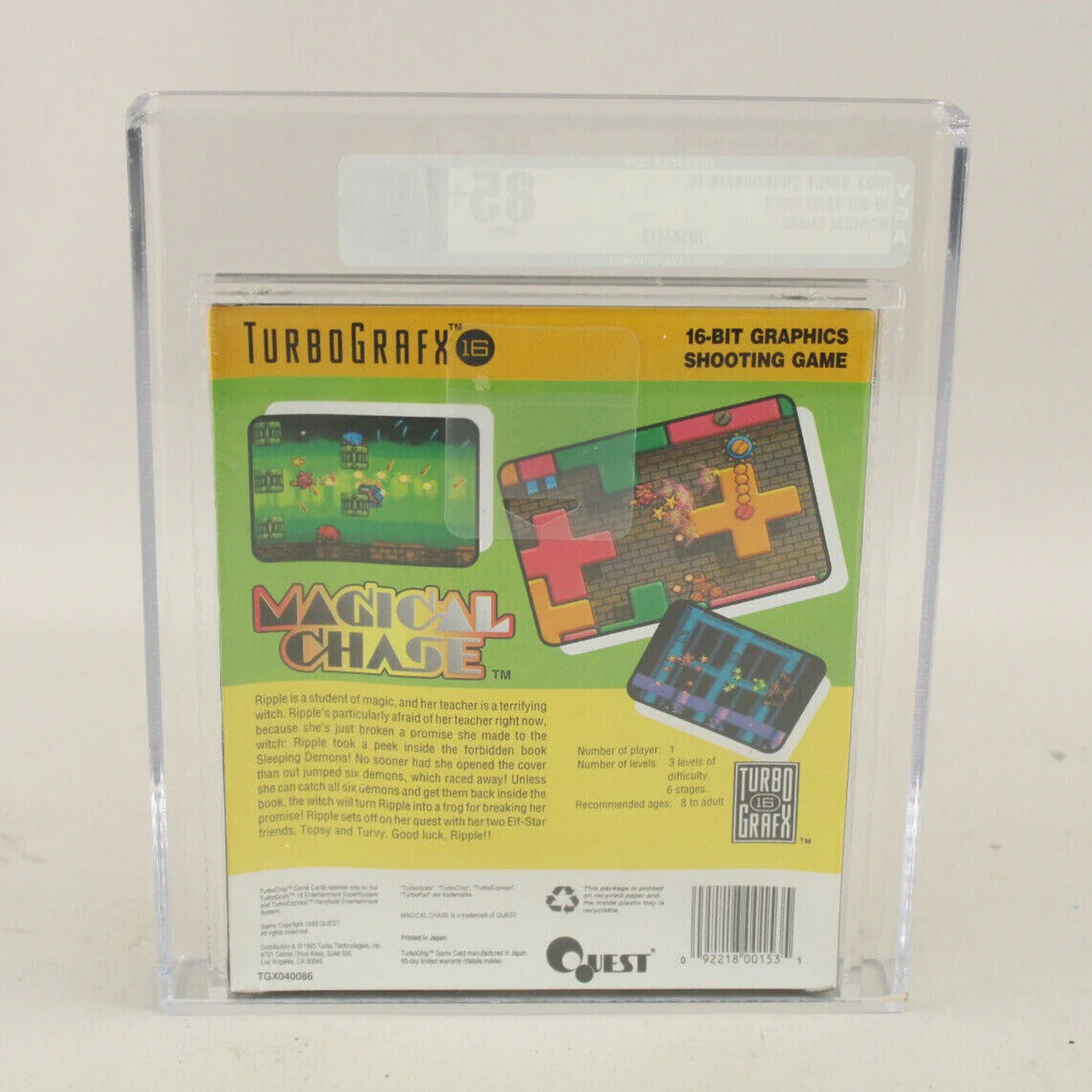 Magical Chase NEC TurboGrafx-16 TG16 New Factory Sealed VGA Graded Gold 85+ NM+ - Image 3