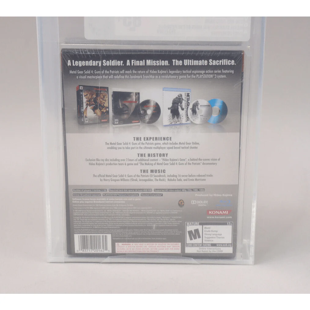Metal Gear Solid 4: Guns of the Patriots Limited Edition PS3 VGA Gold 85+ NM+ - Image 3