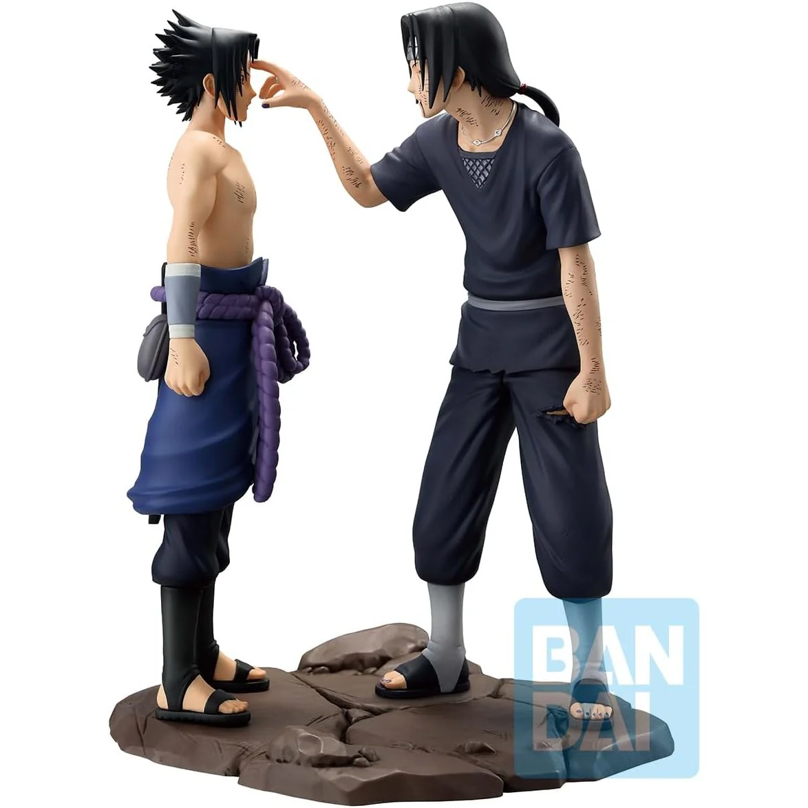 Naruto: Shippuden Sasuke Uchiha & Itachi Uchiha (Red Eyes Reflecting the Heart) Statue Figure - Bandai Spirits - Ichibansho Revible Moment - Image 3