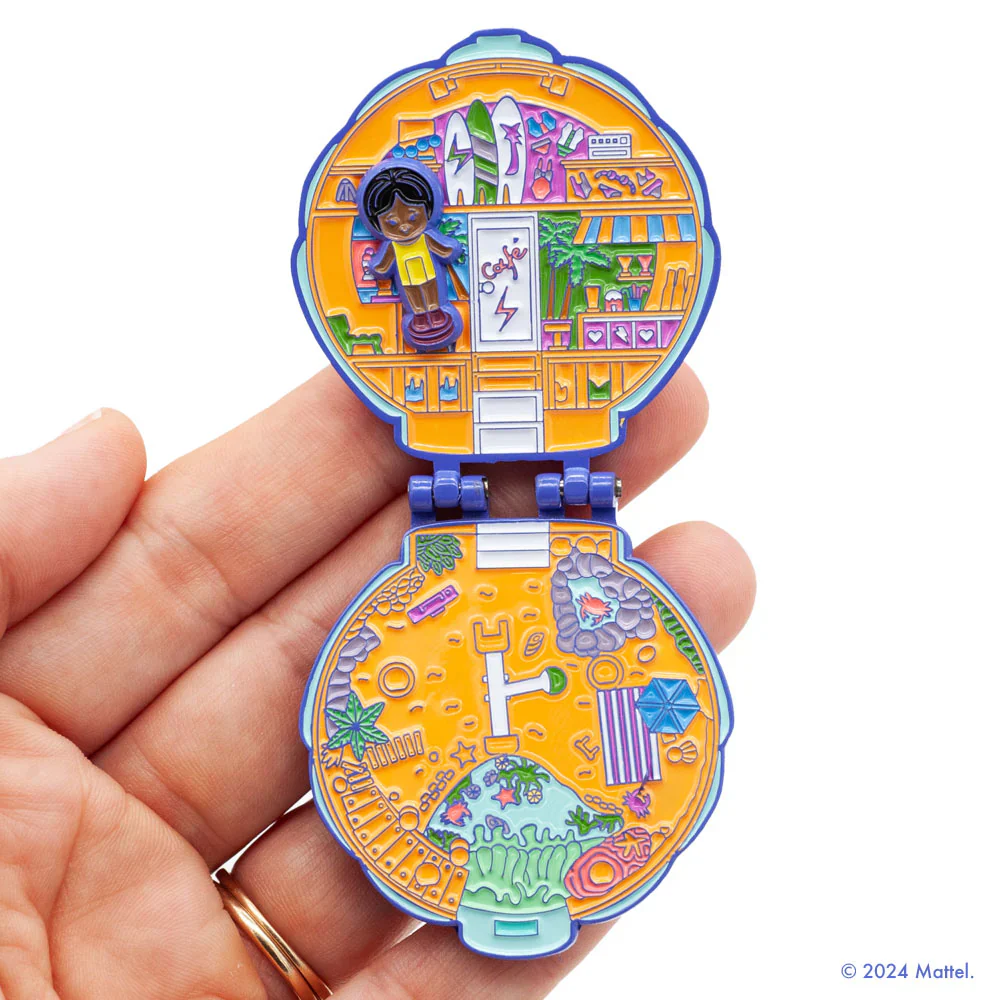 Polly Pocket Beach Party Compact Hinge Pin - Mattel, Little Shop of Pins - Image 9