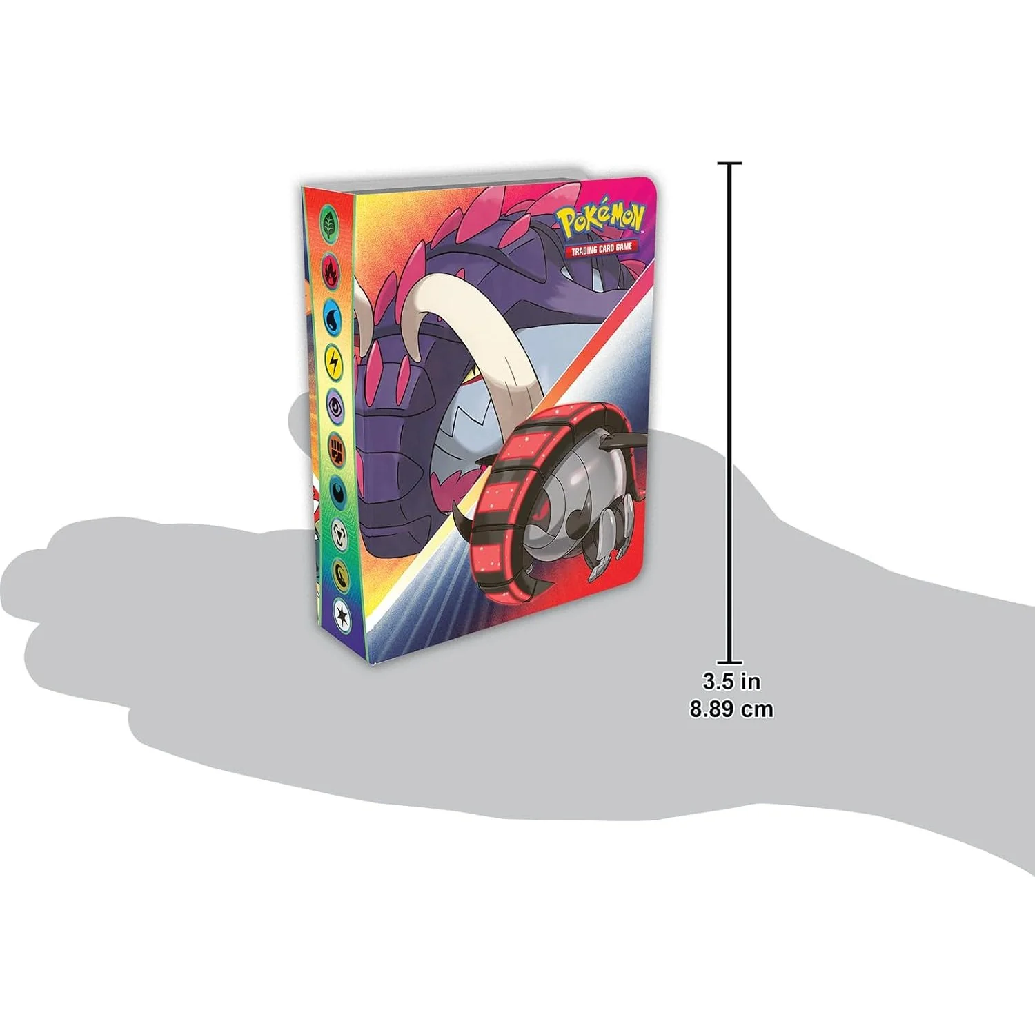 Pokemon TCG Mini Portfolio (Q2 2024) - Holds 60 Cards, Includes Booster Pack - Great Tusk, Iron Treads, Iron Moth, Slither Wing - Image 4