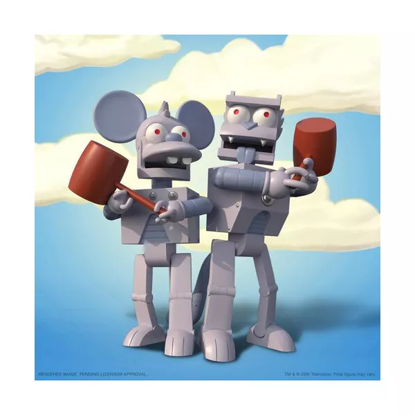 The Simpsons ULTIMATES! Robot Scratchy Wave 1 Super7 Figure - Image 3