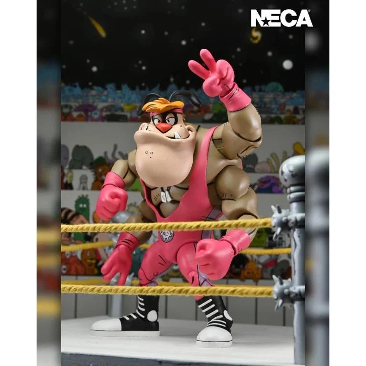Teenage Mutant Ninja Turtles Adventures Stump Wrestling Cryin' Houn' (Archie Comics) Action Figure - NECA - Image 8
