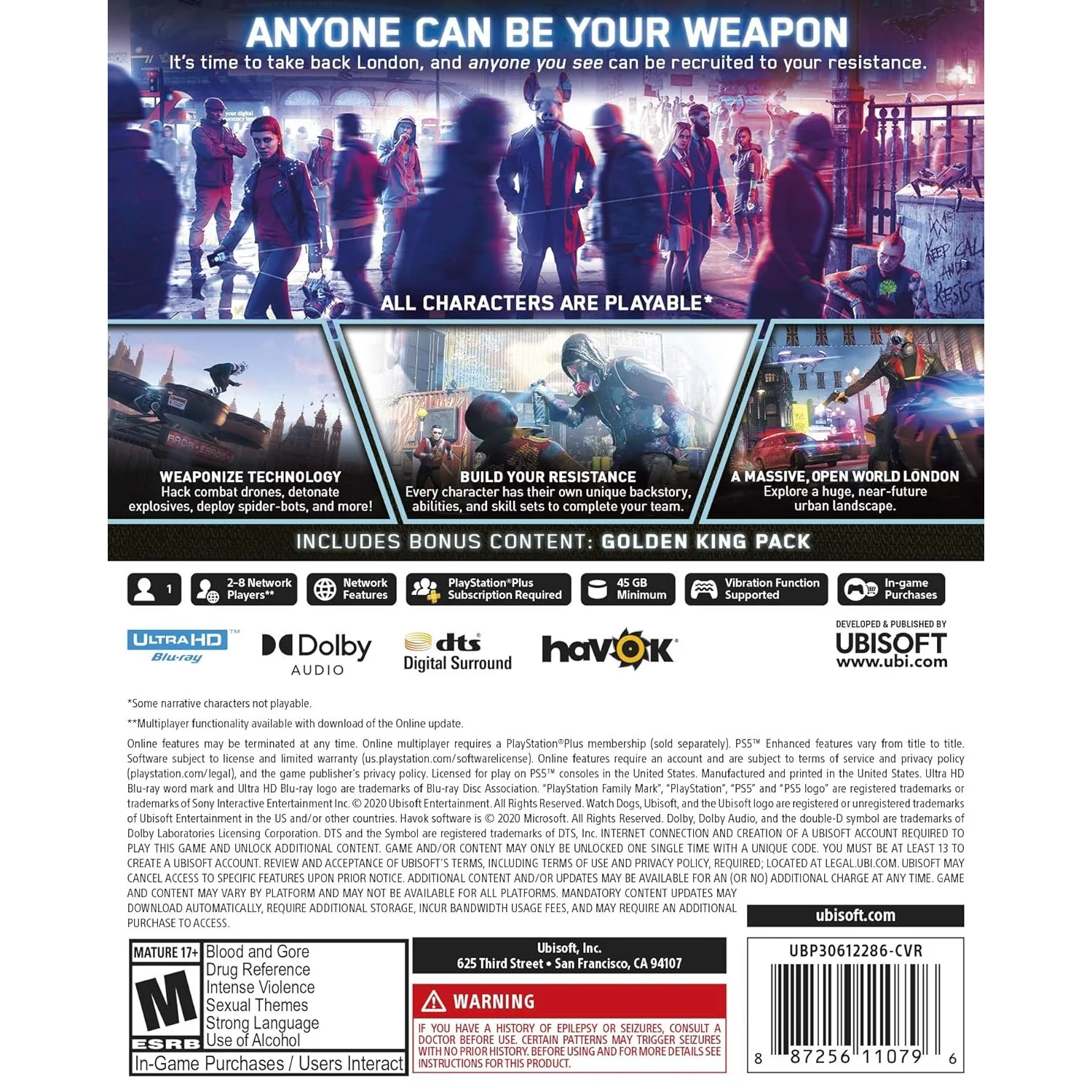 Watch Dogs: Legion Standard Edition - PlayStation 5 - Ubisoft - Image 2